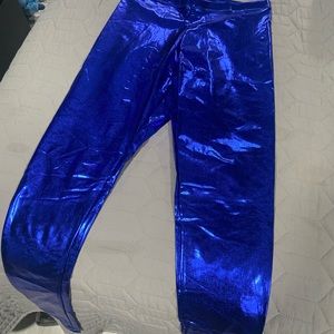 Metallic shiny leggings spandex